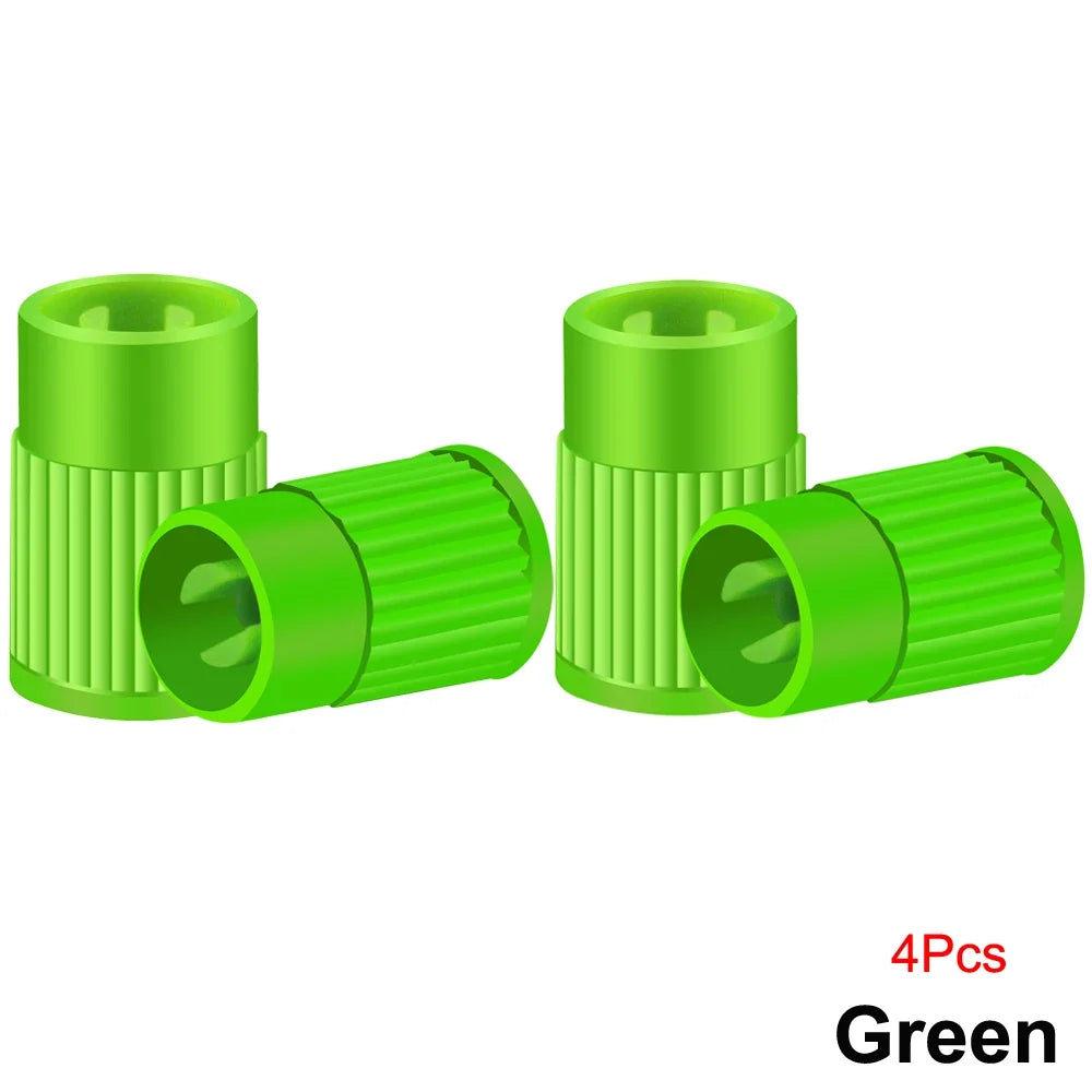 Plastic Tire Valve Caps with Built-in Valve Core Remover | Universal Stem Covers for Cars, Bikes, Trucks MyPetiteCar.com