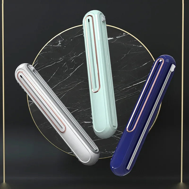 Magnetic Refillable Plastic Wrap Dispenser With Cutter, Tin Aluminum