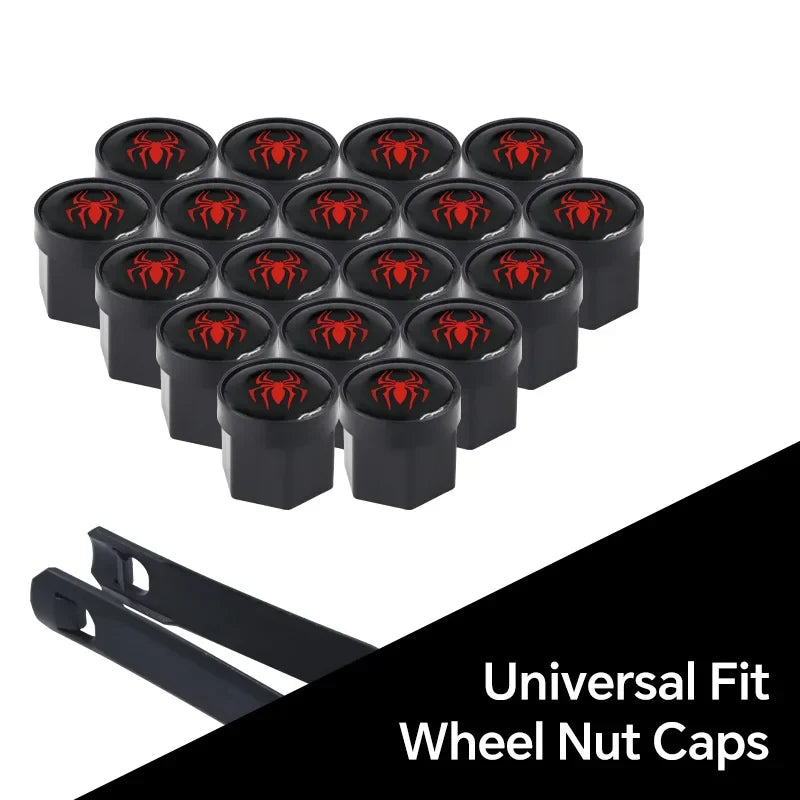 20Pcs Universal Black Car Wheel Hub Nut Protective Caps | ABS Rust Proof Waterproof Tire Nut Covers MyPetiteCar.com