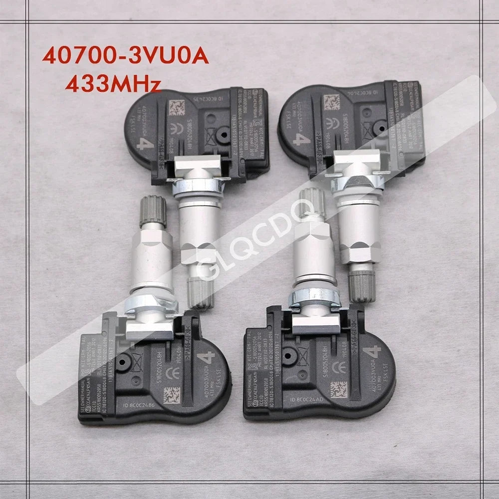 Nissan Qashqai TPMS Sensor 433MHz | 40700-3VU0A 40700-3VU0B 40700-5663R MyPetiteCar.com