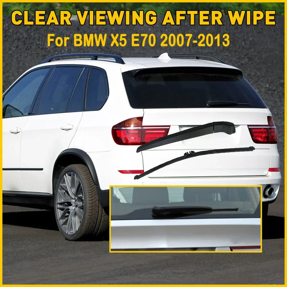 Rear Wiper Blade and Arm for BMW X5 E70 2007-2013 | Back Windshield Wiper Replacement MyPetiteCar.com