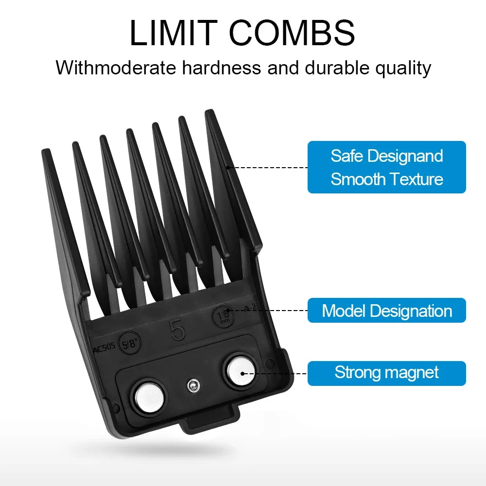 Hair Clipper Magnet Limit Guide Comb for Trimmer Universal Cutting Guide Comb Haircut Tool Professional H Limit comb storage box