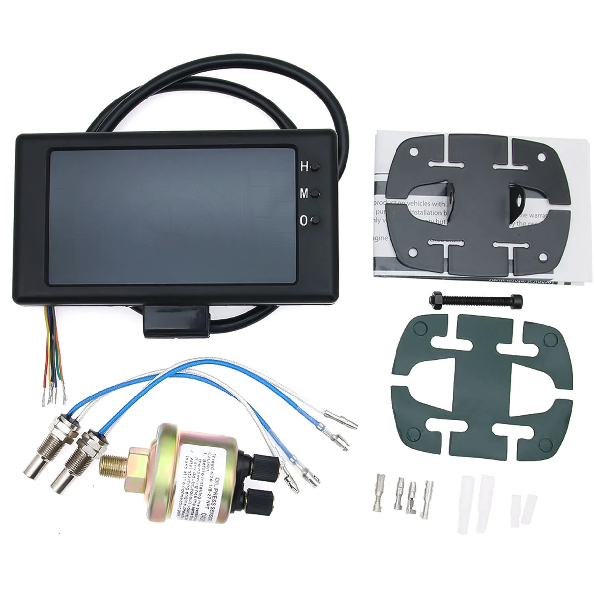 5 Inch LCD 6-in-1 Car Gauge: Tachometer, Voltmeter, Oil Pressure, Water Temp and Clock