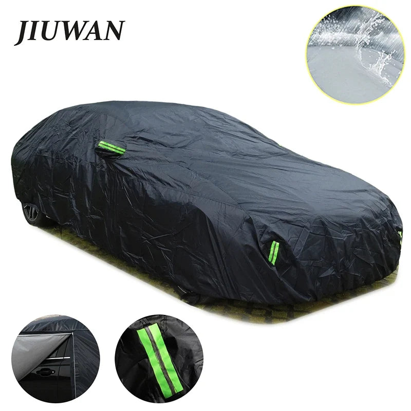 Universal SUV and Sedan Full Car Cover | Waterproof Outdoor Protection with Zipper Design MyPetiteCar.com