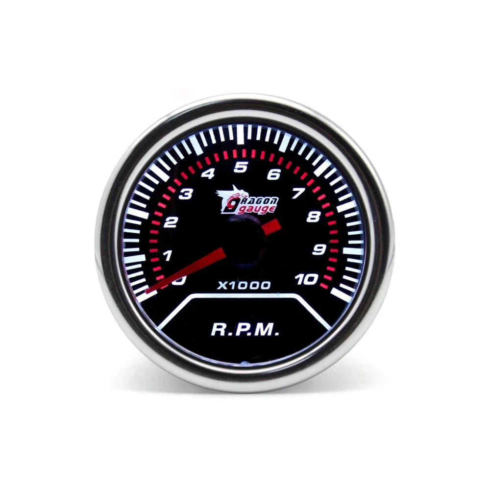 2" 52mm Car Turbo Gauge Set | Boost Water Temp Oil Pressure Tachometer Voltmeter