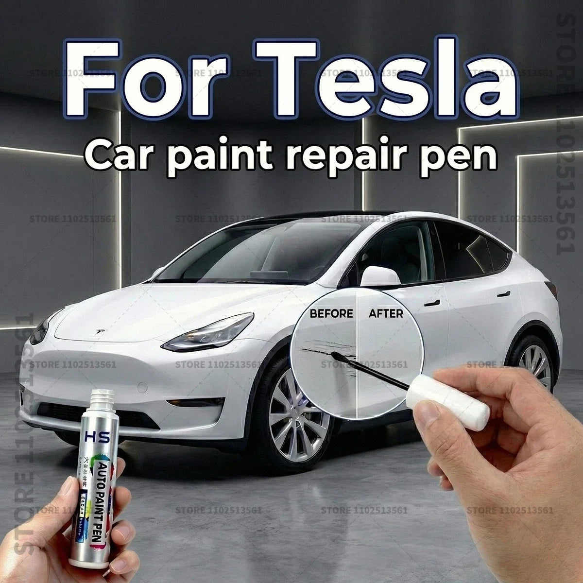 Touch Up Paint Pen for Tesla Model 3 Y S X | Scratch Repair Kit MyPetiteCar.com