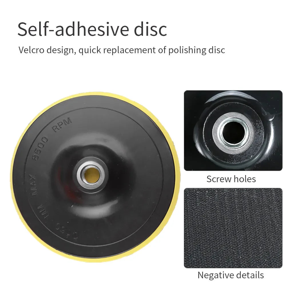 8Pcs 3/5/7 Inch Car Polishing Kit | Self-Adhesive Buffing and Waxing Pad Set with Drill Adapter MyPetiteCar.com