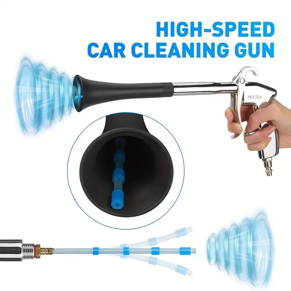 Car Cleaning Gun | High Pressure Air Blow Gun for Uncharged Interior Spraying MyPetiteCar.com