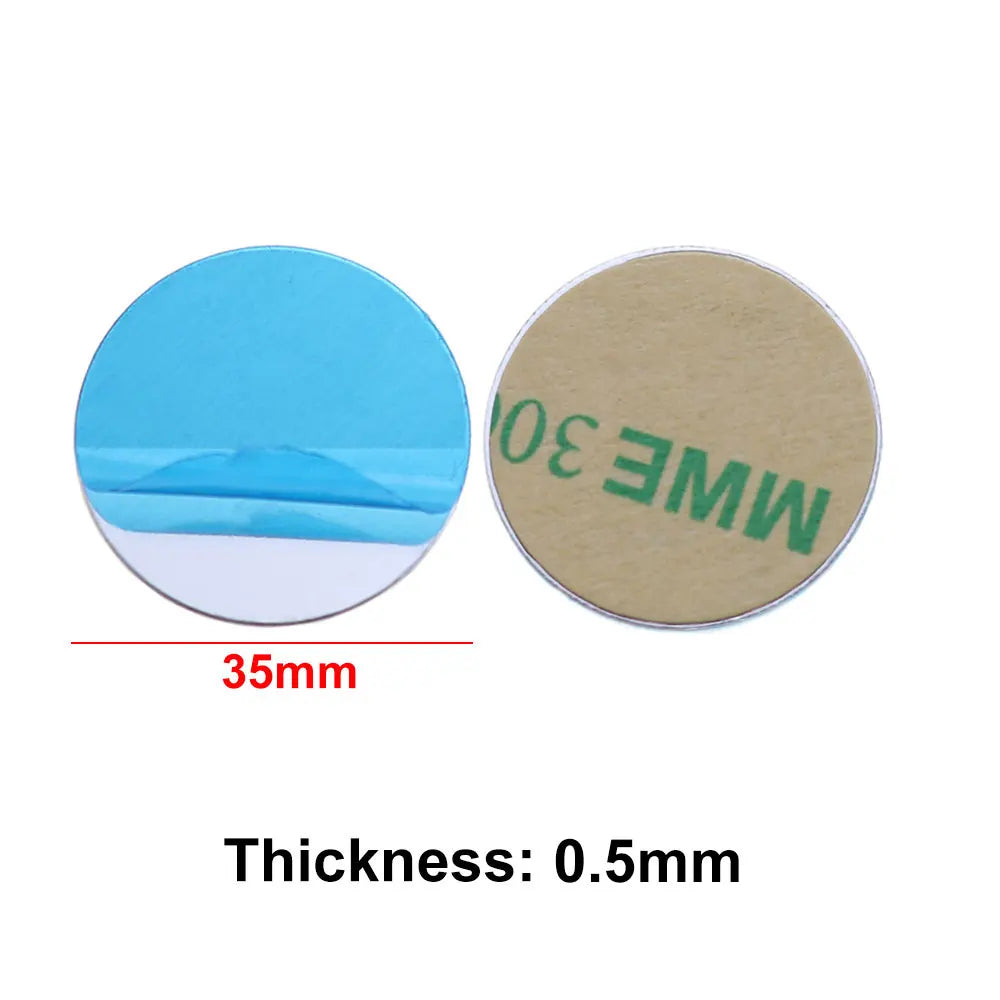 10pcs Silver Magnetic Metal Plates for Car Phone Holder | Universal Iron Sheet Mount Kit