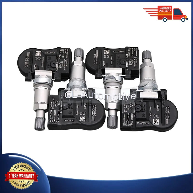 4PCS 433MHz TPMS Sensor Tire Pressure Monitoring Sensor for Hyundai Equus 2009-2016 | Direct Fit Replacements MyPetiteCar.com