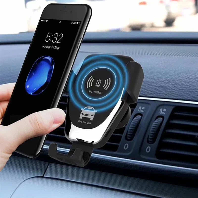 VIKEFON Car Wireless Charger Air Vent Mount | Fast Induction Phone Holder for iPhone Samsung MyPetiteCar.com