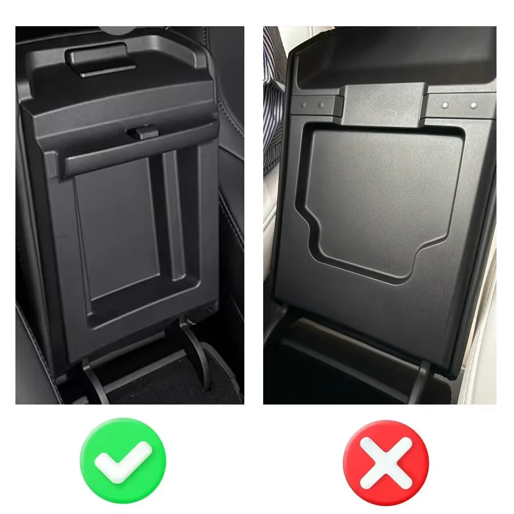 Tesla Model Y 2021-2024 Center Console Armrest Organizer | Hidden Storage Box MyPetiteCar.com