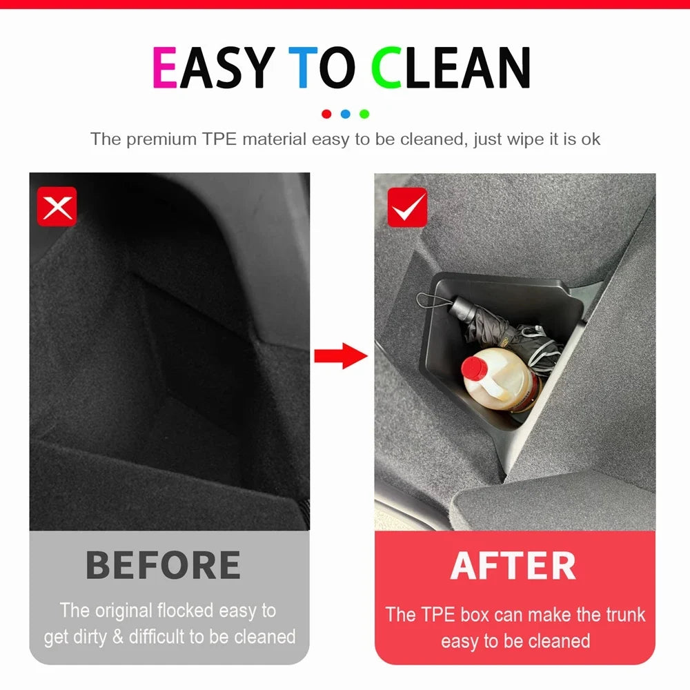 Trunk Side Storage Box for Tesla Model Y Juniper 2025 | TPE MyPetiteCar.com