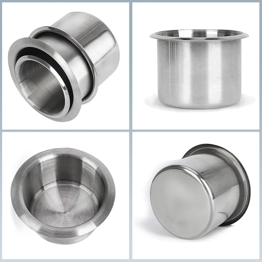 68/85/90mm Stainless Steel Marine Boat RV Cup Holder | Universal Rustproof Drink Bottle Holder MyPetiteCar.com