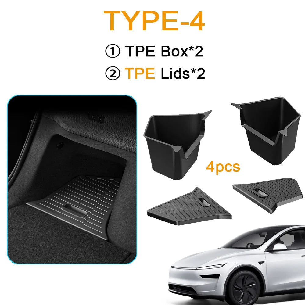 Trunk Side Storage Box for Tesla Model Y Juniper 2025 | TPE MyPetiteCar.com