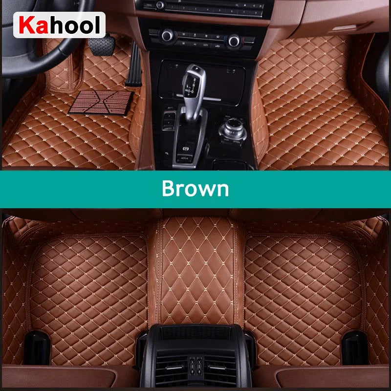 Custom Car Floor Mats For Mazda CX30 Synthetic Fiber Artificial Leather