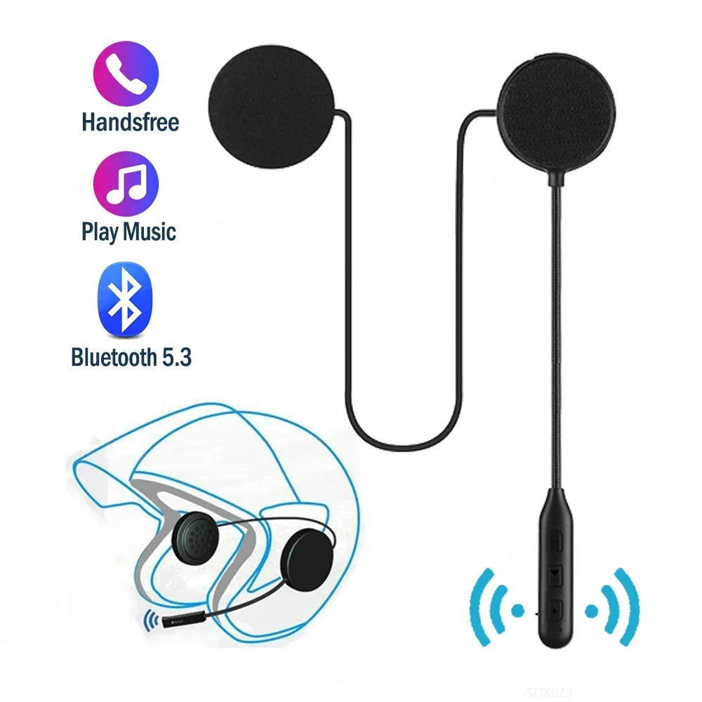 Bluetooth Motorcycle Helmet Headset Wireless Headphones With Microphone Earphone ENC Noise Cancelling Handsfree Talking Driving