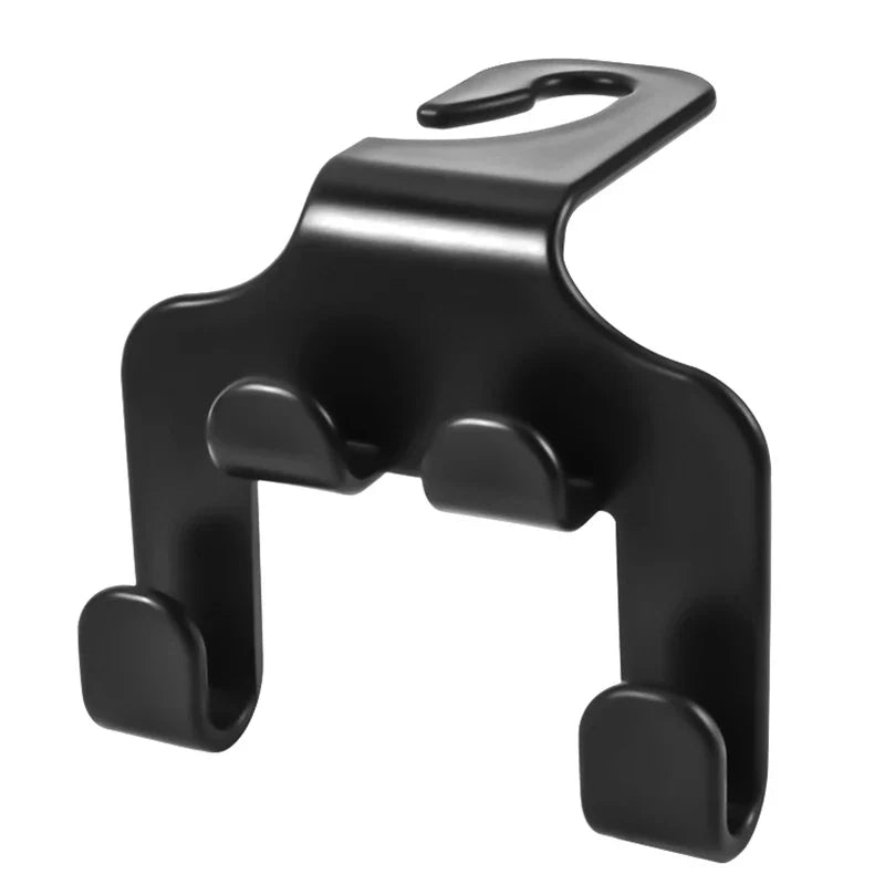 Car Seat Headrest Hook Hanger | Black Storage Organizer for Handbags, Purses, and Coats MyPetiteCar.com