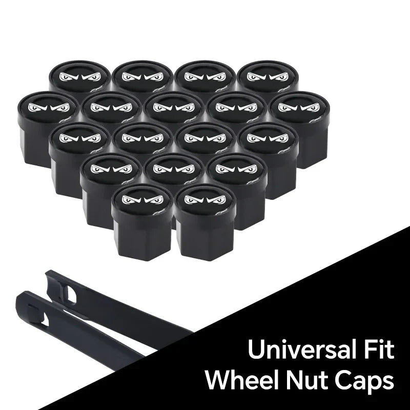 20Pcs Universal Black Car Wheel Hub Nut Protective Caps | ABS Rust Proof Waterproof Tire Nut Covers MyPetiteCar.com