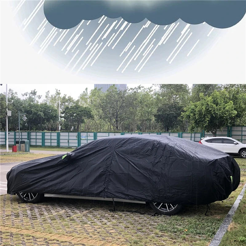 Universal SUV and Sedan Full Car Cover | Waterproof Outdoor Protection with Zipper Design MyPetiteCar.com