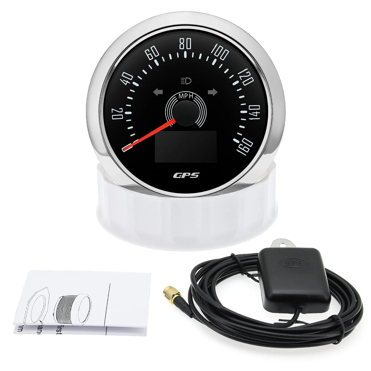 85mm GPS Speedometer 0-160 MPH 0-200 KM/H with 7 Color Backlight | Digital Speed Gauge for Car, Marine, Boat MyPetiteCar.com