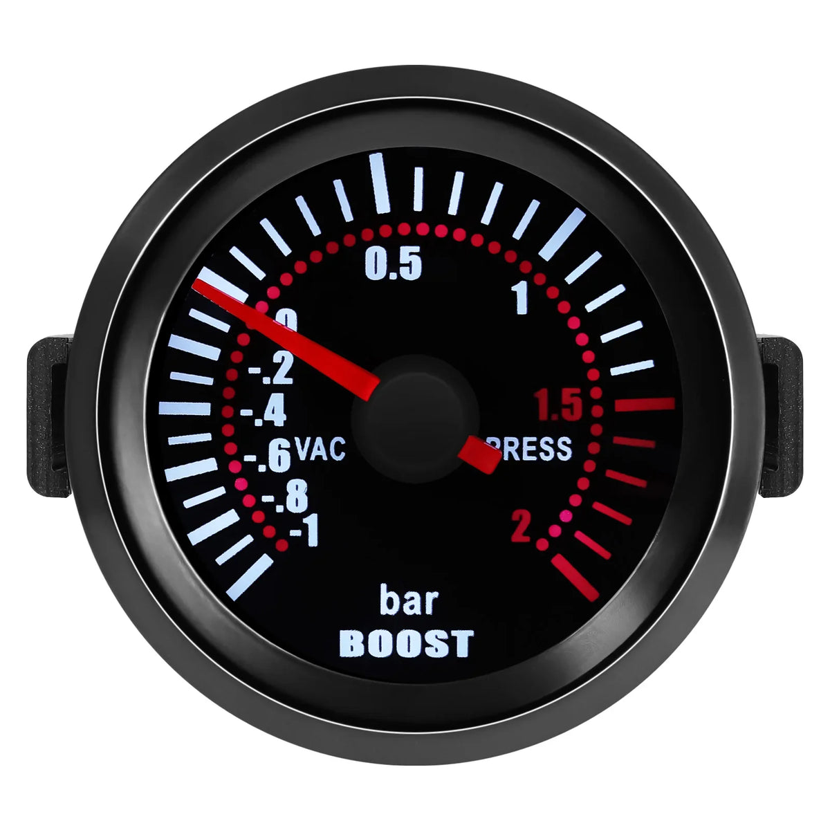 52mm 12V Turbo Boost Gauge | LED Smoke Lens Car Gauge MyPetiteCar.com