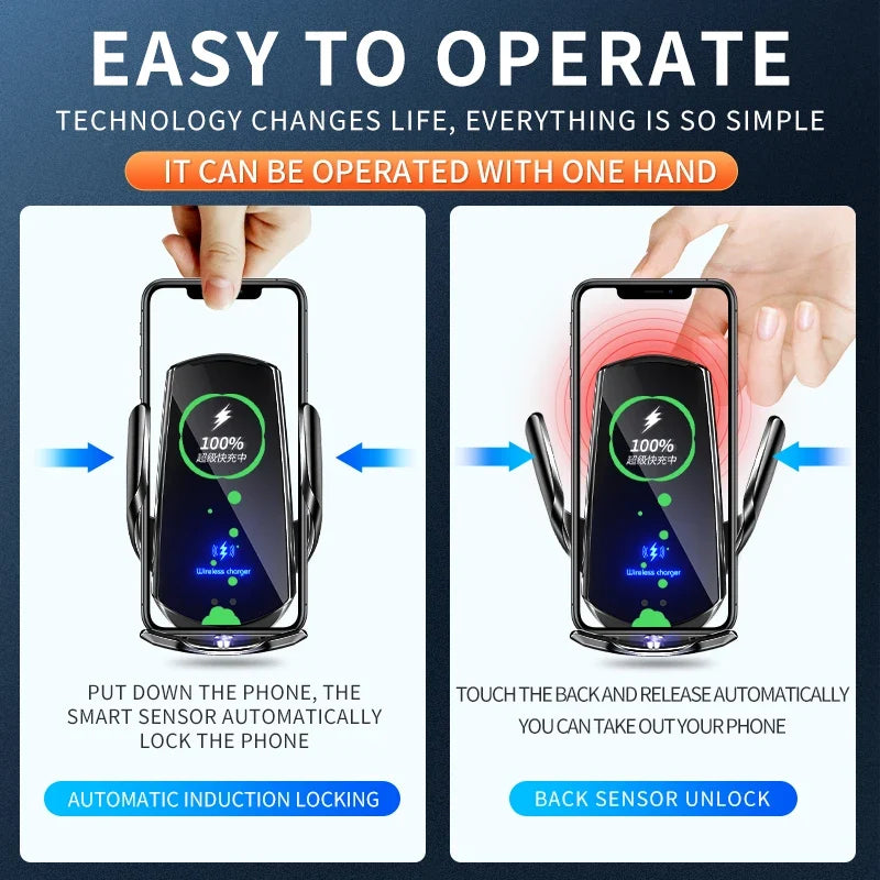 Phone Holder for Hyundai Elantra CN7 2021-2024 with Wireless Charging