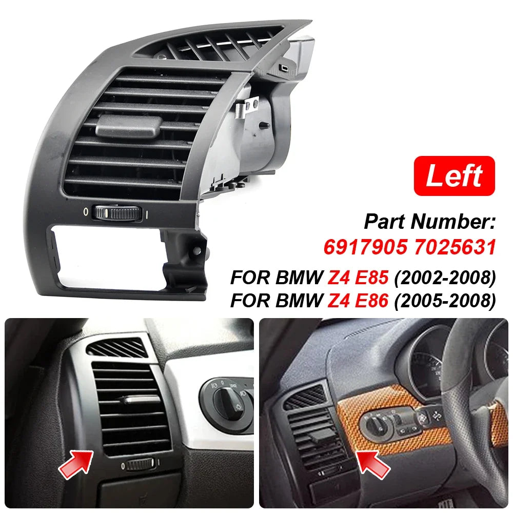 2PCS Front Dashboard Air Vent Side Cup Holder Drink Bracket for BMW Z4 E85 E86 2002-2008 | Dash Drink Holder MyPetiteCar.com