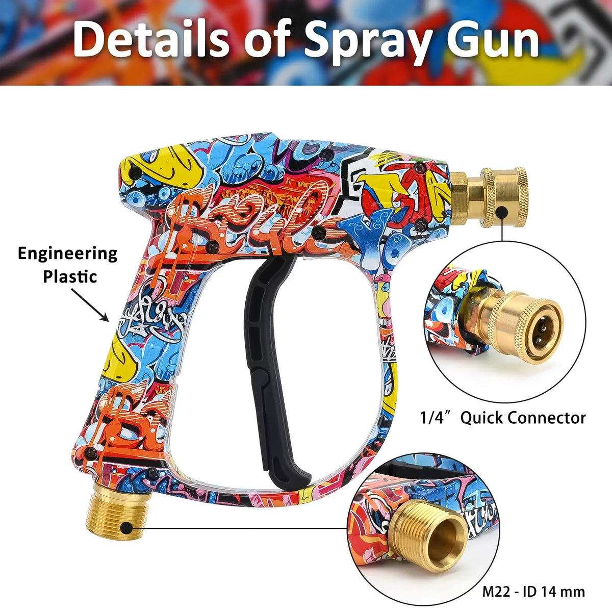 Pressure Washer Water Gun Kit | Universal Quick Connector Spray Gun for Karcher Nilfisk Parkside Bosch MyPetiteCar.com