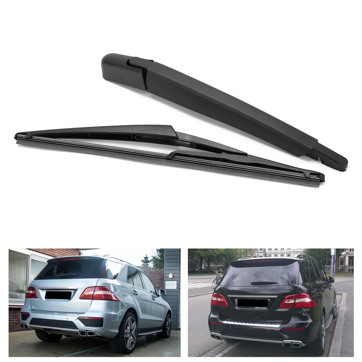 A1648200744 Rear Wiper Arm Blade Replacement for Mercedes W166 W164 ML350 ML500 | Direct Fit Rear Wiper Assembly