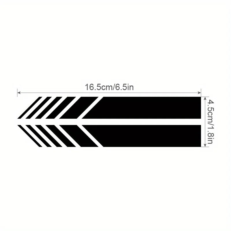 Classic JDM Reflective Stripes Vinyl Decal Kit | 4pcs Self-Adhesive Car Body Stickers MyPetiteCar.com