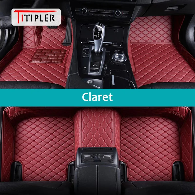 Custom Car Floor Mats For DS4 Synthetic Fiber Artificial Leather