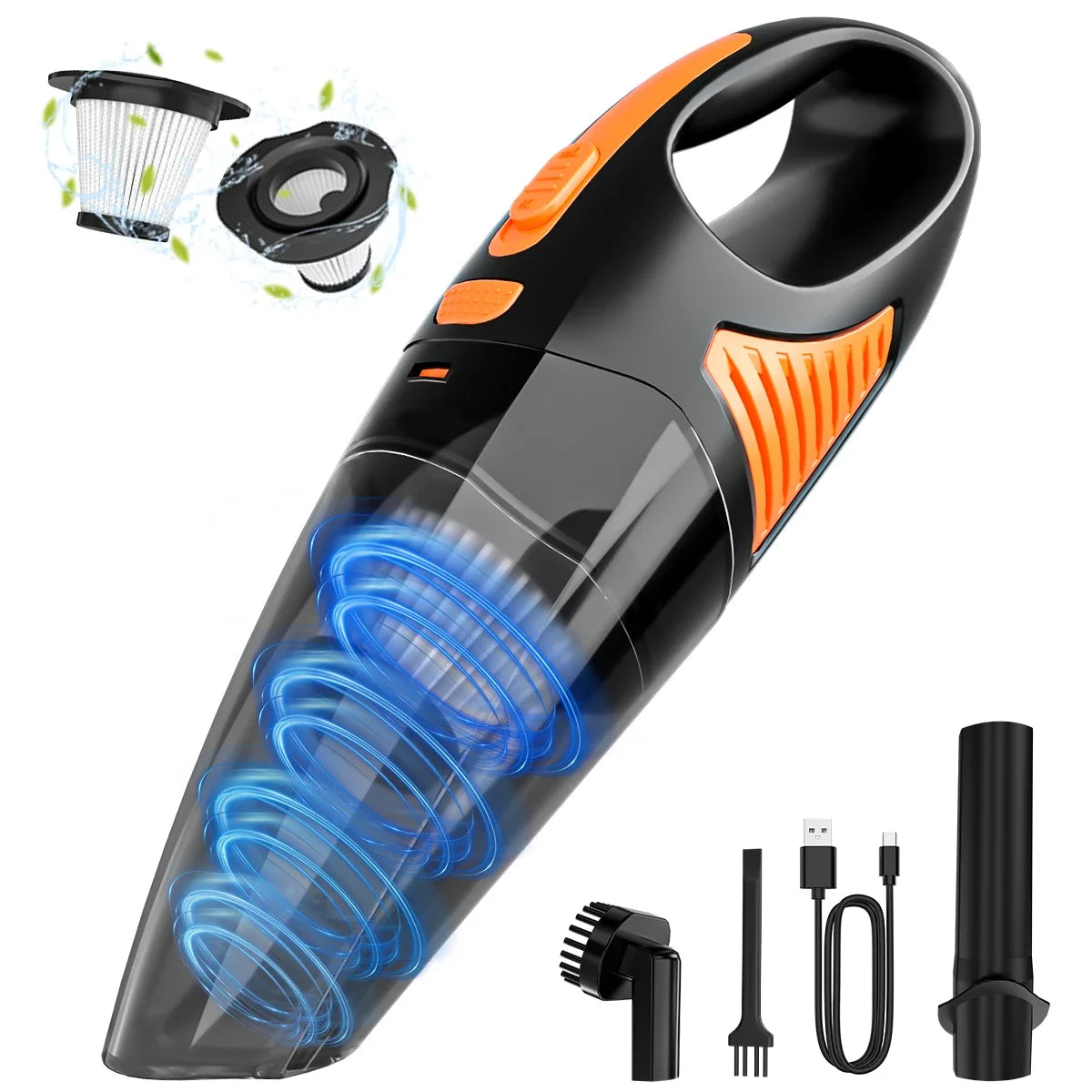 Rechargeable Cordless Handheld Car Vacuum Cleaner | Mini Dual Purpose Home and Auto Vacuum MyPetiteCar.com