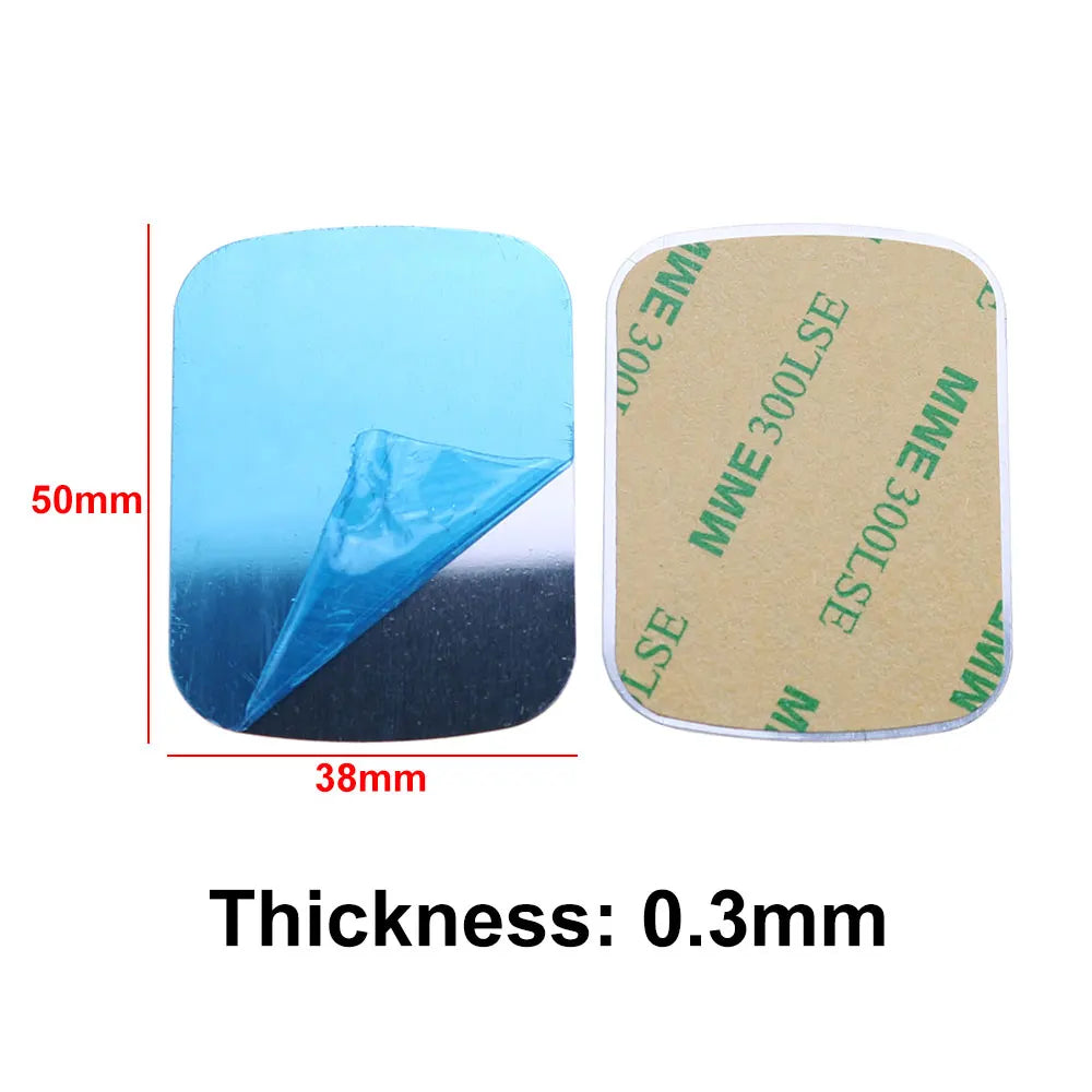 10pcs Silver Magnetic Metal Plates for Car Phone Holder | Universal Iron Sheet Mount Kit