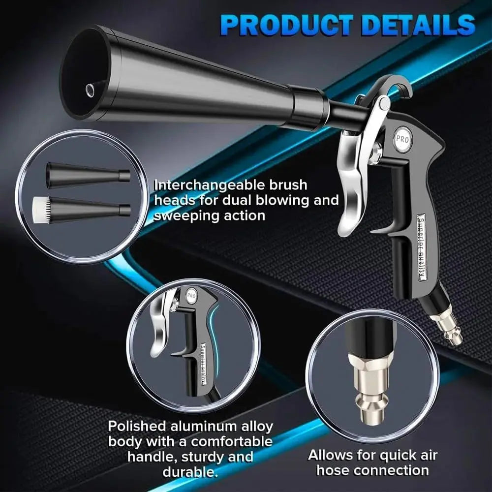 Tornado Cleaning Gun Air Blow Gun | Car Detailing Nozzle for Air Compressor MyPetiteCar.com