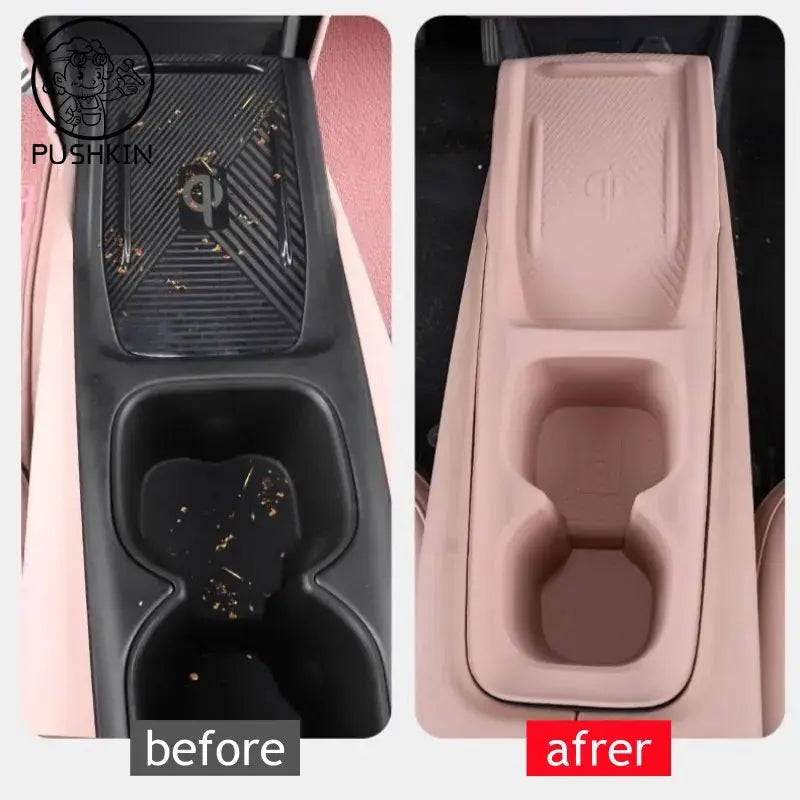 BYD Seagull Dolphin Mini Silicone Cup Holder Wireless Charging Organizer | 2023-2025