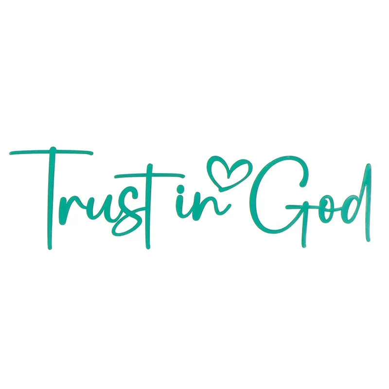 Trust In God Mirror Decal | Car Decals For Women, Christian Faith Vinyl Decal MyPetiteCar.com