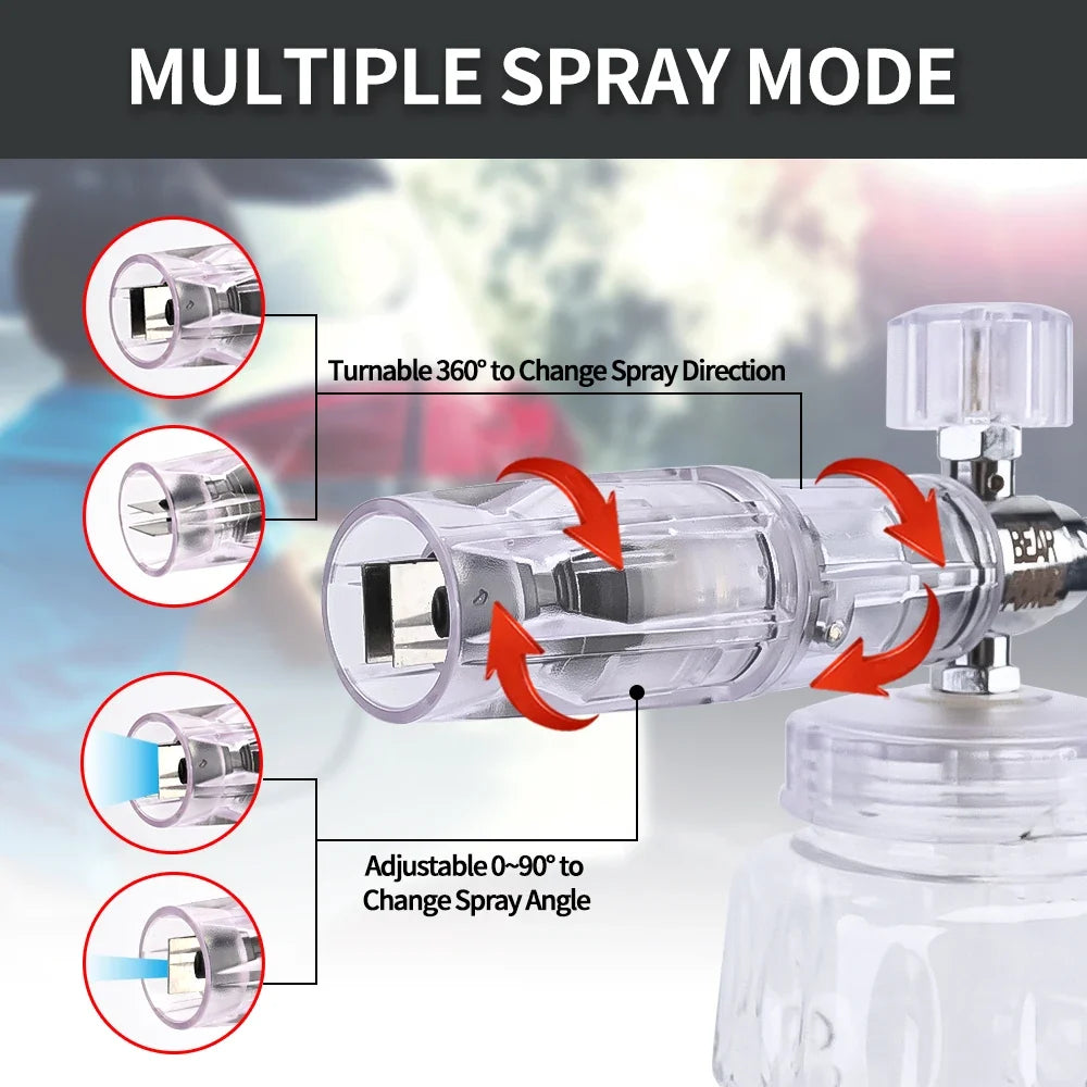 Aluminum Foam Lance Car Wash Foam Maker | Pressure Washer Foam Cannon MyPetiteCar.com