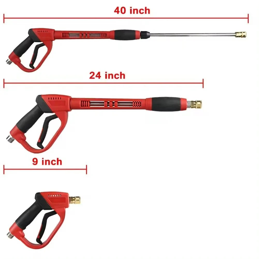 High Pressure Washer Gun Water Spray Gun With Extension Wands | Car Wash Tool MyPetiteCar.com
