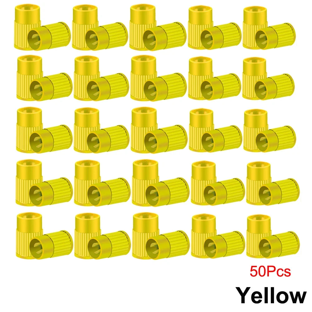 Plastic Tire Valve Caps with Built-in Valve Core Remover | Universal Stem Covers for Cars, Bikes, Trucks MyPetiteCar.com