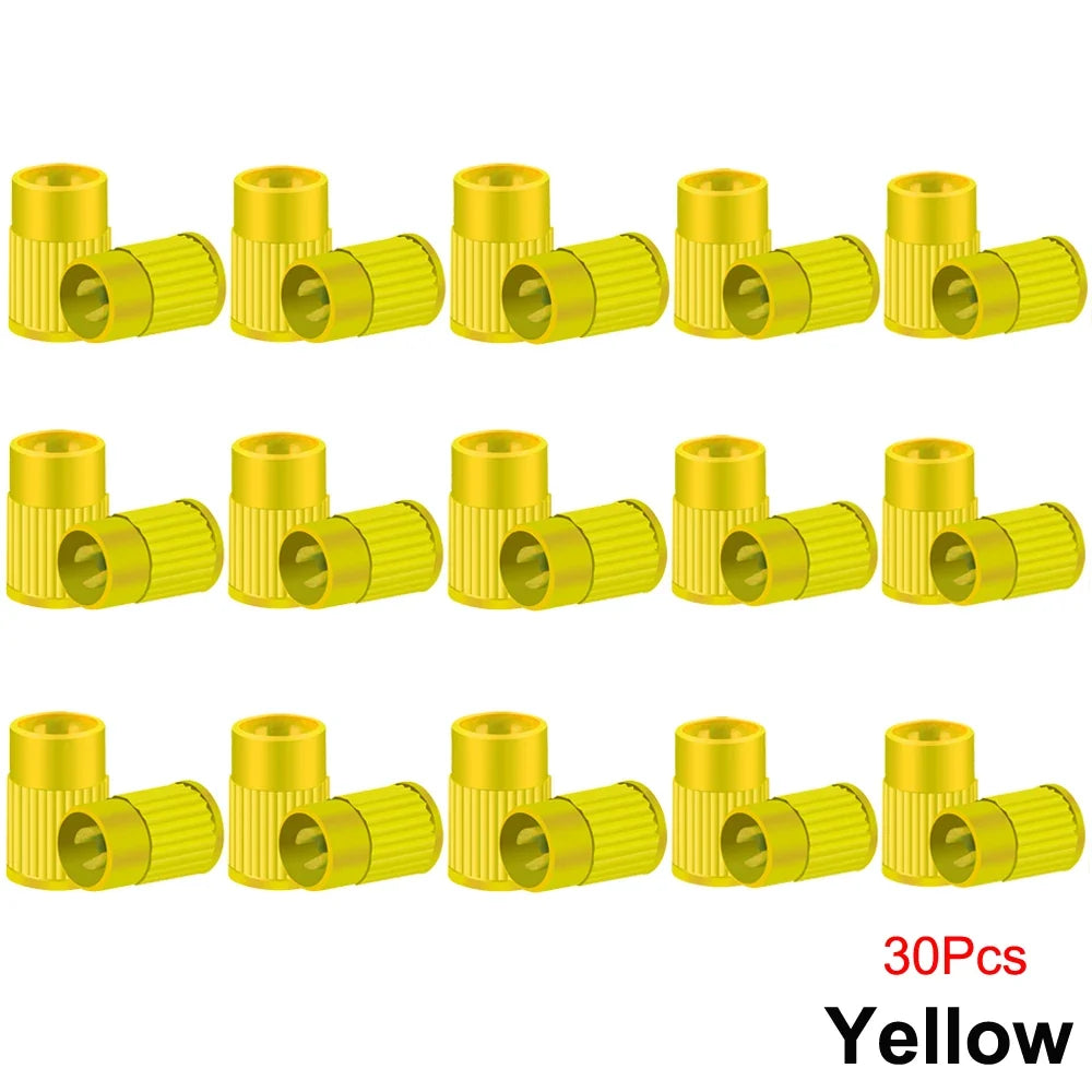 Plastic Tire Valve Caps with Built-in Valve Core Remover | Universal Stem Covers for Cars, Bikes, Trucks MyPetiteCar.com