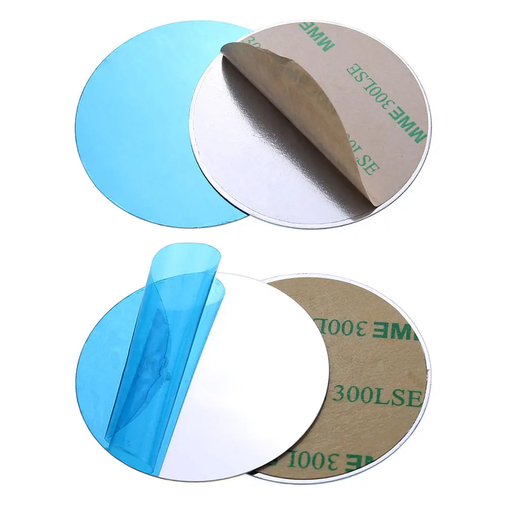 10pcs Silver Magnetic Metal Plates for Car Phone Holder | Universal Iron Sheet Mount Kit