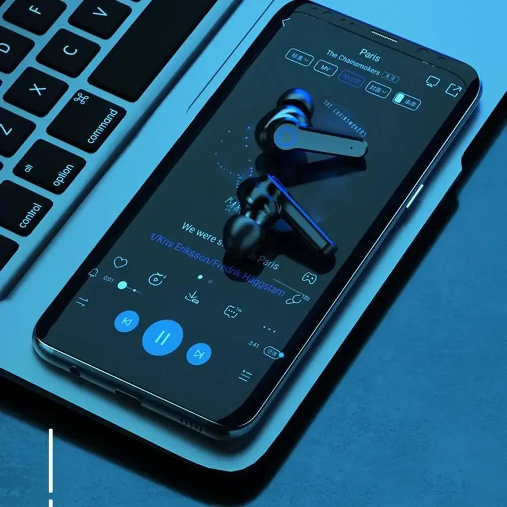 Original M19 Bluetooth Headset Wireless In-Ear Sports Intelligente Touch Led Displaymirror Warehouse Charging Treasure Earphone