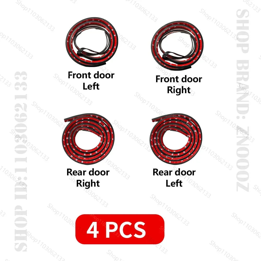 Double Layer Car Door Seal Strip | Soundproof Dustproof Sealing Protector for Tesla Model S 3 X Y MyPetiteCar.com