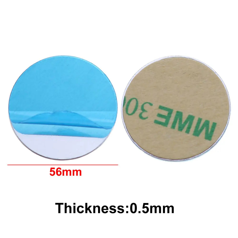 10pcs Silver Magnetic Metal Plates for Car Phone Holder | Universal Iron Sheet Mount Kit