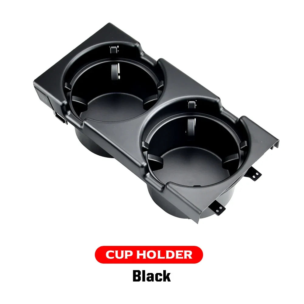 Double Hole Car Center Console Storage Box with Cup Holder | For BMW E46 1999-2006 MyPetiteCar.com