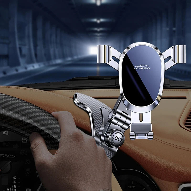 Car Phone Holder Mobile Phone Car Support Smart Phone Clip Dashboard Multi-functional Fixed Navigation Bracket Strong Steady MyPetiteCar.com