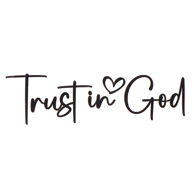 Trust In God Mirror Decal | Car Decals For Women, Christian Faith Vinyl Decal MyPetiteCar.com