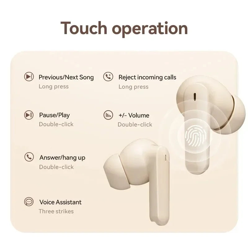 S510 Bluetooth  Wireless Touch Control Headphones HiFI Stereo Waterproof Earphone TWS Sports LED Display Headset with Microphone