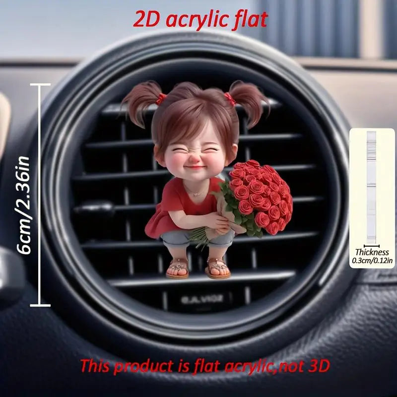 Car Outlet Vent Perfume Clips | 2D Air Freshener Diffuser for Car Interior Decoration MyPetiteCar.com